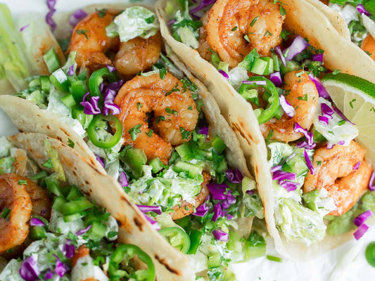 Cilantro Lime Prawn Tacos